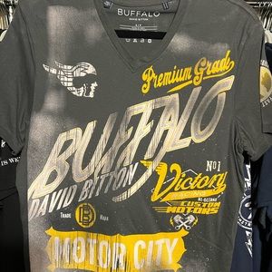 V Neck tee shirt. Buffalo by David Bitton